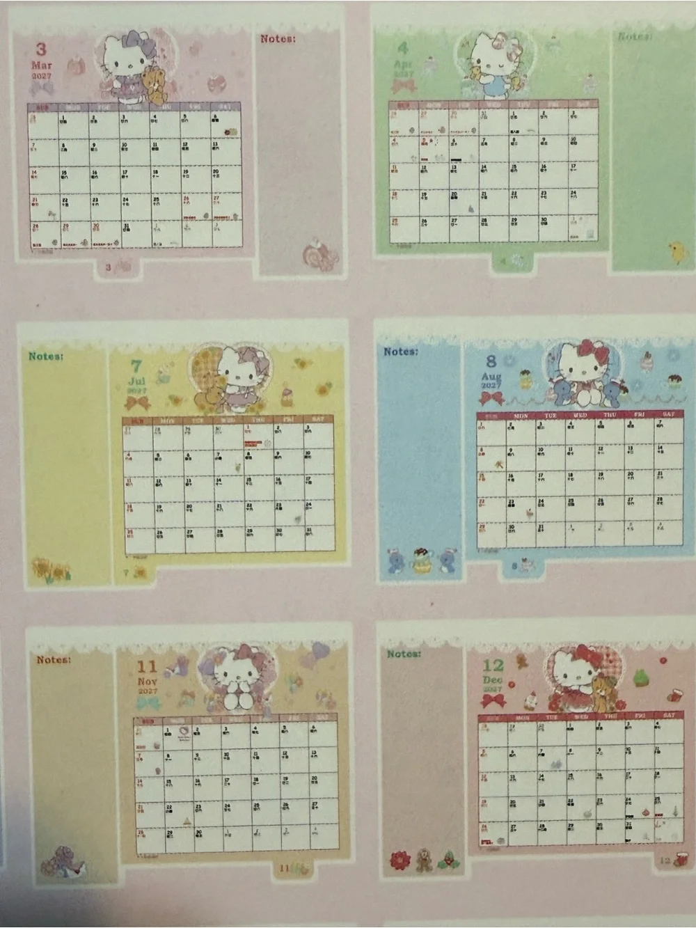 🆕 2027 Sanrio Hello Kitty Calendar
